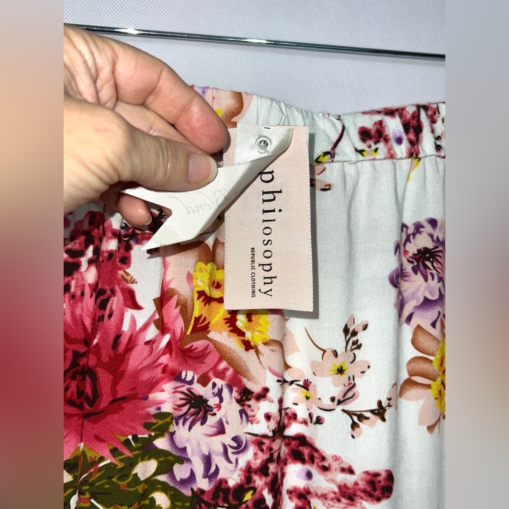 NWT Philosophy Republic Clothing Floral Maxi Boho Skirt Size M - Picture 5 of 9